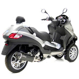 14005 SCARICO LEOVINCE PIAGGIO MP3 400/LT/RST 2007 - 2012 NERO STAINLESS STEEL EURO 3 4T M59- M64