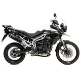 14006 SCARICO LEOVINCE TRIUMPH TIGER 800 XC/XCA/XCX/XR/XRX 2011 - 2016 NERO STAINLESS STEEL EURO 3 4T A08- A082