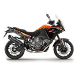 14045 TERMINALE LEOVINCE KTM 1090 ADVENTURE/R 2017 2018 2019- LV ONE EVO INOX DARK/CARBONIO