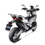 14046 SCARICO LEOVINCE HONDA X-ADV 750 2017 - 2023 NERO STAINLESS STEEL EURO 4/5 4T RC95- RH10