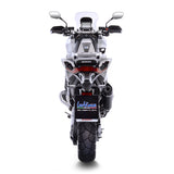 14046 SCARICO LEOVINCE HONDA X-ADV 750 2017 - 2023 NERO STAINLESS STEEL EURO 4/5 4T RC95- RH10