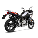 14055 SCARICO LEOVINCE BMW F 850 GS/ADVENTURE 2018 - 2023 NERO STAINLESS STEEL EURO 4/5 4T 4G85- 4G85r -MG85- MG85r