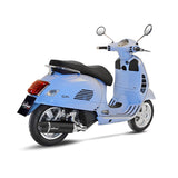 14069 SCARICO COMPLETO LEOVINCE PIAGGIO VESPA GTS 150 i.e. 2017 - 2020 NERO STAINLESS STEEL EURO 4 4T MA3B