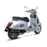 14080K SCARICO LEOVINCE PIAGGIO VESPA GTS 125 i.e./SUPER 2021 - 2023 NERO STAINLESS STEEL EURO 5 4T MD3A