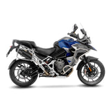 14085 SCARICO LEOVINCE TRIUMPH TIGER 1200 GT/RALLY/PRO/EXPLORER 2022 - 2023 NERO STAINLESS STEEL EURO 5 4T PV01