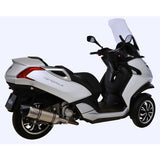 14108E SCARICO LEOVINCE PEUGEOT METROPOLIS 400i 2013 - 2016 LV ONE EVO STAINLESS STEEL EURO 3 4T X1AA