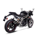 14280S SCARICO LEOVINCE TRIUMPH SPEED TRIPLE 1050 RS/S 2018 - 2019 FACTORY S CARBON FIBER CARBON FIBER EURO 4 4T NN02