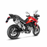 14352E SCARICO LEOVINCE TRIUMPH TIGER 850/900 GT/RALLY/PRO 2020 - 2023 LV ONE EVO STAINLESS STEEL EURO 5 4T C701- C702