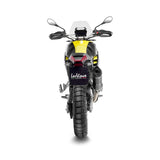 14402EB SCARICO LEOVINCE APRILIA TUAREG 660 2022 - 2023 LV ONE EVO BLACK EDITION STAINLESS STEEL EURO 5 4T XB- XC