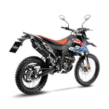 14422EBU SCARICO LEOVINCE APRILIA RX 125 2021 - 2023 LV ONE EVO BLACK EDITION STAINLESS STEEL EURO 5 4T KT