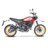 15117 SCARICO LEOVINCE DUCATI SCRAMBLER 800 DESERT SLED 2017 - 2020 GP DUALS STAINLESS STEEL EURO 4 4T KB