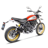 15117 SCARICO LEOVINCE DUCATI SCRAMBLER 800 DESERT SLED 2017 - 2020 GP DUALS STAINLESS STEEL EURO 4 4T KB