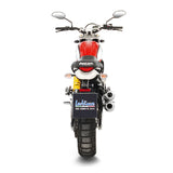 15117 SCARICO LEOVINCE DUCATI SCRAMBLER 800 DESERT SLED 2017 - 2020 GP DUALS STAINLESS STEEL EURO 4 4T KB