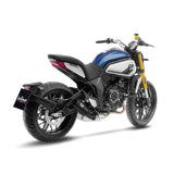 15256FB SCARICO LEOVINCE CF MOTO 700 CL-X HERITAGE/SPORT 2021 - 2023 LV-10 FULL BLACK STAINLESS STEEL EURO 5 4T CF700-2