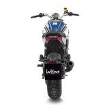 15256FB SCARICO LEOVINCE CF MOTO 700 CL-X HERITAGE/SPORT 2021 - 2023 LV-10 FULL BLACK STAINLESS STEEL EURO 5 4T CF700-2