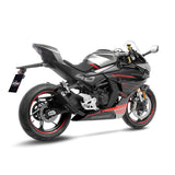 15265FBU SCARICO LEOVINCE CF MOTO 450 SS / 450 SR 2023 - LV-10 FULL BLACK STAINLESS STEEL EURO 5 4T CF400-6F