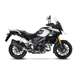 15304B SCARICO LEOVINCE SUZUKI V-STROM 1000 2014 - 2016 LV-12 BLACK EDITION STAINLESS STEEL EURO 3 4T DD