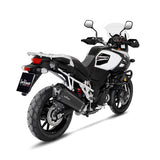 15304B SCARICO LEOVINCE SUZUKI V-STROM 1000 2014 - 2016 LV-12 BLACK EDITION STAINLESS STEEL EURO 3 4T DD