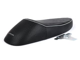 Sella -BGM PRO Sport- Vespa PX (-1983), Sprint, GT, GTR, Super, TS, GL, VNA, VBA, VNB, VBB, T4 - con serbatoio basso anche compatibile con Rally 180/200, GS160, SS180 - senza serratura - bordatura grigio