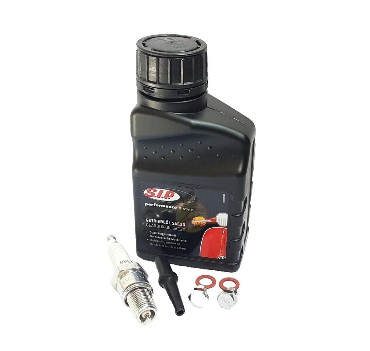 Kit olio motore trasmissione Sae 30 Sip candela Vespa 50 Special