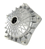 Tamburo GRIMECA freno a disco NT, anteriore, Vespa PK50-125/ XL/ XL2/ P200E 2°/ PX125-150E 2°/`98/ MY/ `11/ T5° Ø 20 mm, grigio, Modello a raggi