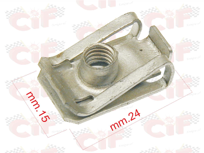 Fermo piastrina clip di fissaggio per vite M6