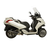 14019 SCARICO LEOVINCE PEUGEOT METROPOLIS 400i 2013 - 2016 NERO STAINLESS STEEL EURO 3 4T X1AA