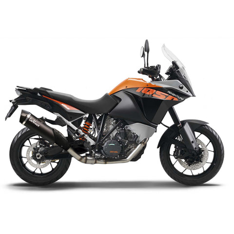 14033 SCARICO LEOVINCE KTM 1290 SUPER ADVENTURE 2015 - 2016 NERO STAINLESS STEEL EURO 3 4T KTM Adventure