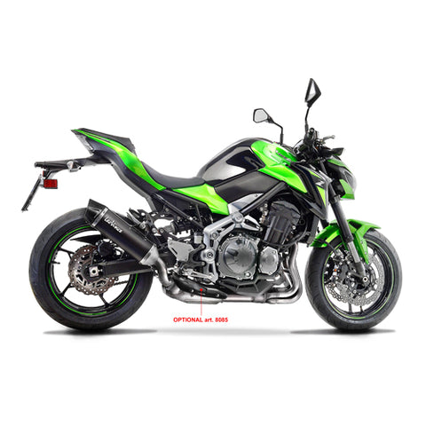 14039 SCARICO LEOVINCE KAWASAKI Z 900 2017 - 2019 NERO STAINLESS STEEL EURO 4 4T ZR900B