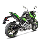14039 SCARICO LEOVINCE KAWASAKI Z 900 2017 - 2019 NERO STAINLESS STEEL EURO 4 4T ZR900B