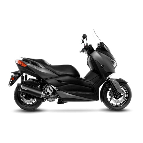 14054 SCARICO LEOVINCE YAMAHA X-MAX 300/IRON MAX 2017 - 2020 NERO STAINLESS STEEL EURO 4 4T SH08- SH13