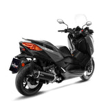 14054 SCARICO LEOVINCE YAMAHA X-MAX 300/IRON MAX 2017 - 2020 NERO STAINLESS STEEL EURO 4 4T SH08- SH13