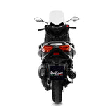 14054K SCARICO LEOVINCE YAMAHA X-MAX 300/IRON MAX 2017 - 2020 NERO STAINLESS STEEL EURO 4 4T SH08- SH13