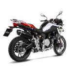 14055 SCARICO LEOVINCE BMW F 850 GS/ADVENTURE 2018 - 2023 NERO STAINLESS STEEL EURO 4/5 4T 4G85- 4G85r -MG85- MG85r