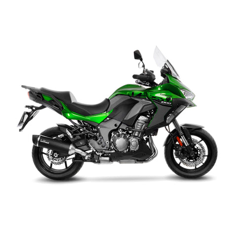 14057 SCARICO LEOVINCE KAWASAKI VERSYS 1000 2019 - 2023 NERO STAINLESS STEEL EURO 4/5 4T LZT00C