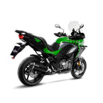 14057 SCARICO LEOVINCE KAWASAKI VERSYS 1000 2019 - 2023 NERO STAINLESS STEEL EURO 4/5 4T LZT00C