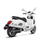 14059K SCARICO LEOVINCE PIAGGIO VESPA GTS 300 HPE/SUPER/SEI GIORNI 2019 - 2020 NERO STAINLESS STEEL EURO 4 4T MA3C