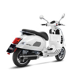 14059K SCARICO LEOVINCE PIAGGIO VESPA GTS 300 HPE/SUPER/SEI GIORNI 2019 - 2020 NERO STAINLESS STEEL EURO 4 4T MA3C