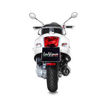 14059K SCARICO LEOVINCE PIAGGIO VESPA GTS 300 HPE/SUPER/SEI GIORNI 2019 - 2020 NERO STAINLESS STEEL EURO 4 4T MA3C