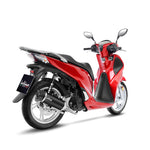 14061K SCARICO COMPLETO LEOVINCE HONDA SH 125i 2017 - 2019 NERO STAINLESS STEEL EURO 4 4T JF68