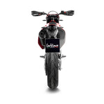 14072K SCARICO LEOVINCE GAS GAS SM 700 2022 - 2023 NERO STAINLESS STEEL EURO 5 4T GG LC4