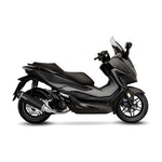 14076K SCARICO COMPLETO LEOVINCE HONDA FORZA 125 2021 - 2023 NERO STAINLESS STEEL EURO 5 4T JK02