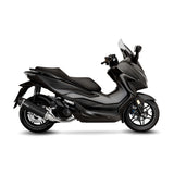 14076K SCARICO COMPLETO LEOVINCE HONDA FORZA 125 2021 - 2023 NERO STAINLESS STEEL EURO 5 4T JK02