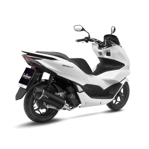 14081 SCARICO COMPLETO LEOVINCE HONDA PCX 125 2021 - 2023 NERO STAINLESS STEEL EURO 5 4T JK05