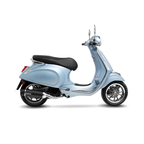 14082K SCARICO COMPLETO LEOVINCE PIAGGIO VESPA PRIMAVERA 125 3V 2021 - 2023 NERO STAINLESS STEEL EURO 5 4T MD1A