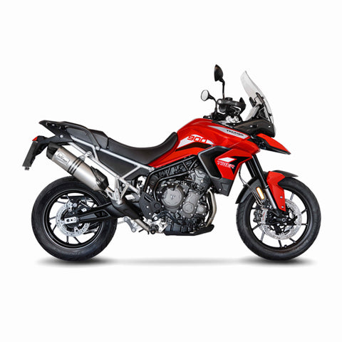 14352E SCARICO LEOVINCE TRIUMPH TIGER 850/900 GT/RALLY/PRO 2020 - 2023 LV ONE EVO STAINLESS STEEL EURO 5 4T C701- C702