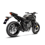 14349EB SCARICO COMPLETO LEOVINCE YAMAHA TRACER 7 700 2020 - 2023 LV ONE EVO BLACK EDITION STAINLESS STEEL EURO 5 4T RM30- RM31
