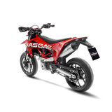 14363EU SCARICO LEOVINCE GAS GAS SM 700 2022 - 2023 LV ONE EVO STAINLESS STEEL EURO 5 4T GG LC4