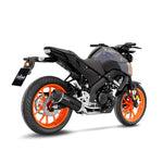 14365EBK SCARICO COMPLETO LEOVINCE YAMAHA XSR 125 2021 - 2023 LV ONE EVO BLACK EDITION STAINLESS STEEL EURO 5 4T RE44