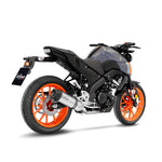 14365EK SCARICO COMPLETO LEOVINCE YAMAHA XSR 125 2021 - 2023 LV ONE EVO STAINLESS STEEL EURO 5 4T RE44